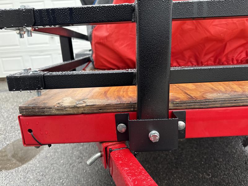 DK2 4-ft x 8-ft Steel Open Rail Kit for DK2 Folding Utility Trailer ...