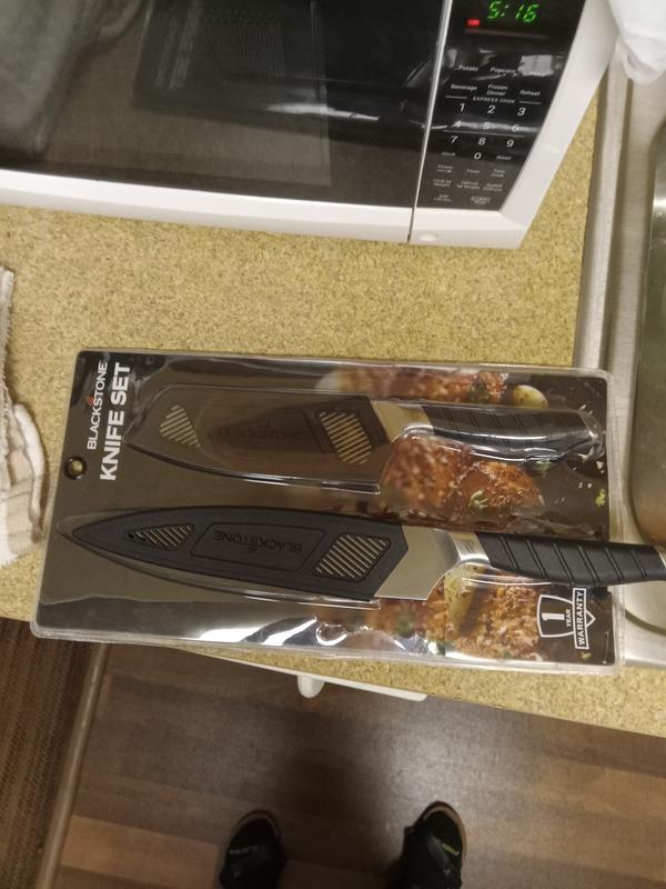 Blackstone Portable Knife Set With Prep Mat Salt Pepper Case New