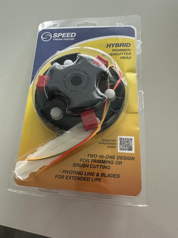 SPEED Universal Fit String Trimmer Head with Blades - Two-in-One Design ...