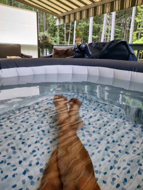 Coleman SaluSpa 120 Jet 4 -Person Inflatable Round Hot Tub (Cover ...