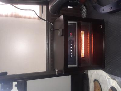 Duraflame Up to 1500-Watt Infrared Quartz Cabinet Indoor Electric Space  Heater with Thermostat and Remote Included in the Electric Space Heaters  department at Lowes.com