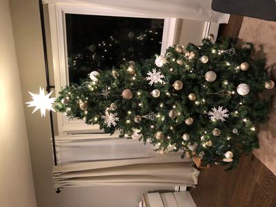 Holiday Living 12-in Star White Matte White Christmas Tree Topper