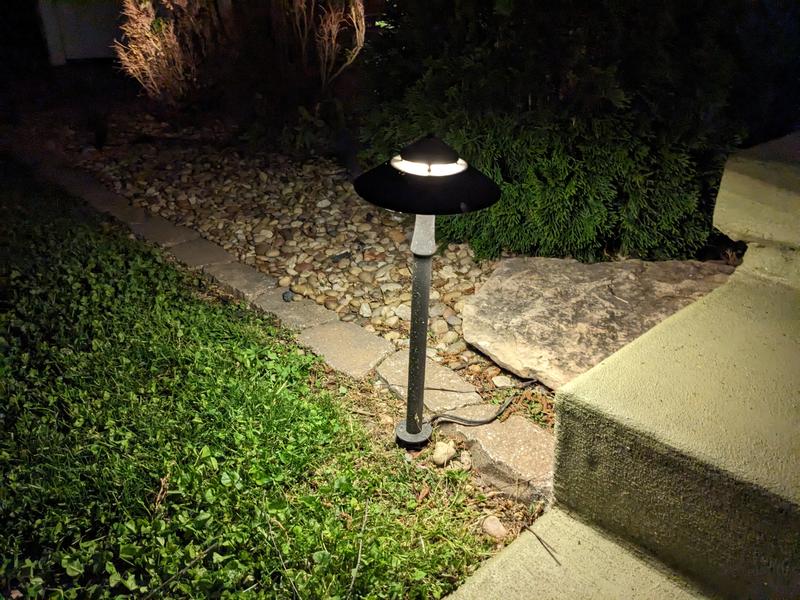 Portfolio 70-Lumen 2-Watt Specialty Textured Bronze Low Voltage LED Outdoor  Step Light (3000 K) Lowes.com