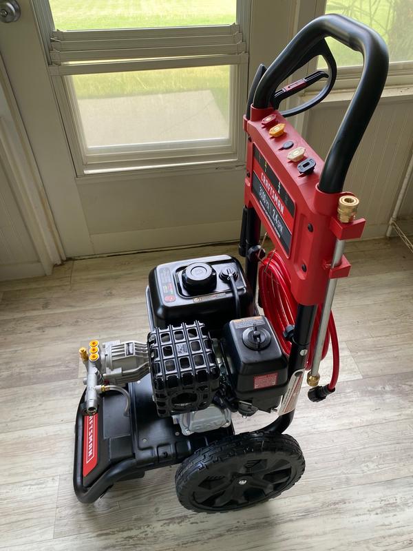 CRAFTSMAN 3100 PSI at 2.4-GPM 3100 PSI 2.4-GPMs Cold Water Gas Pressure ...