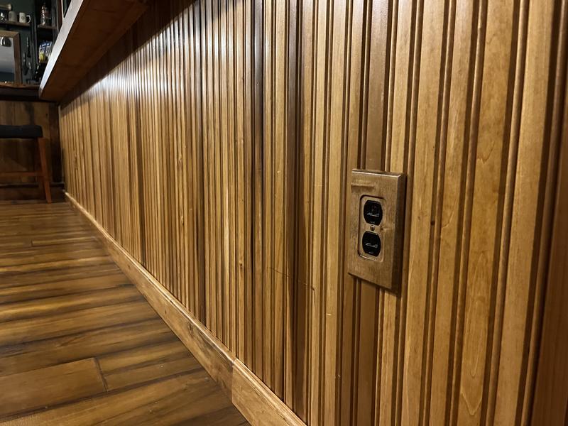 Wood Receptacle Cover - Unfinished/Raw Hardwood - Laser Cut & Includes  Installation Hardware - 01450002-1 (Alder)