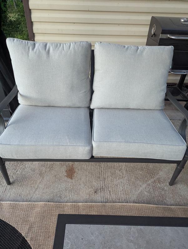allen + roth Thomas Lake 2 -Piece Patio Conversation Set with Red