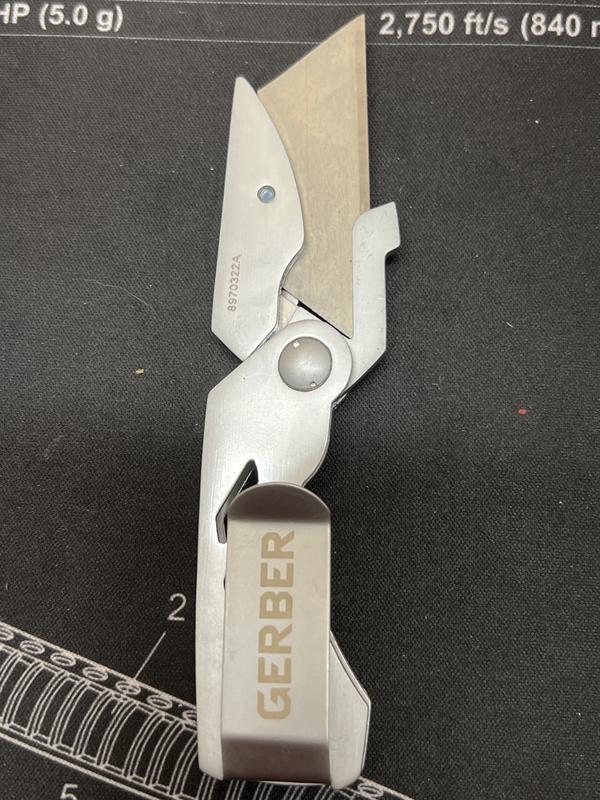 Gerber EABvn Lite Box Cutter Utility Knife - Sky Lumen