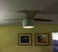 Hunter Cranbrook 52 In Gloss Green Led Indoor Flush Mount Ceiling