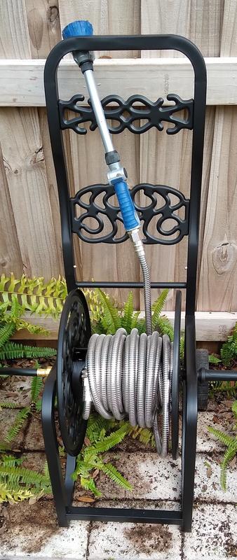Style Selections Hose Cart Steel 200-ft Cart Hose Reel in the Garden Hose  Reels department at