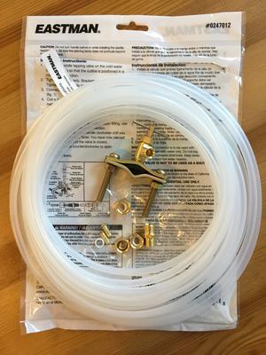 Eastman 98519 25-ft 1/4-in OD Inlet x 1/4-in OD Outlet Polyethylene Ice Maker Connector