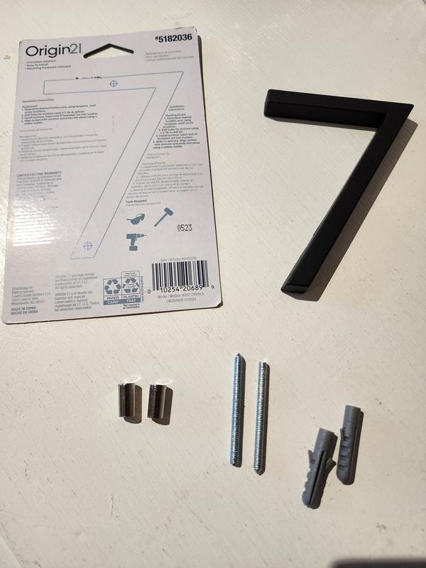 Origin 21 Urbana Park 4-in Black Number 1 33711PKBLG at Lowes.com