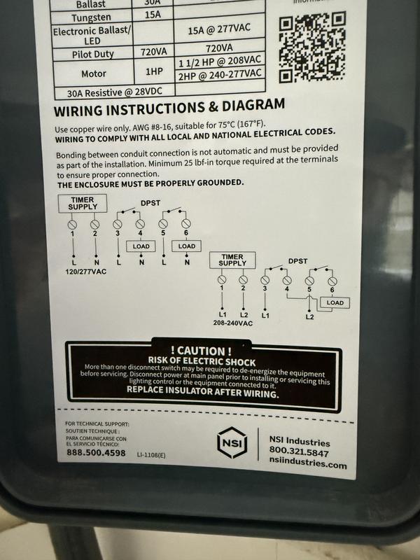 TORK 30-Amps 120/277-volt Timers In-wall Countdown Lighting Timer