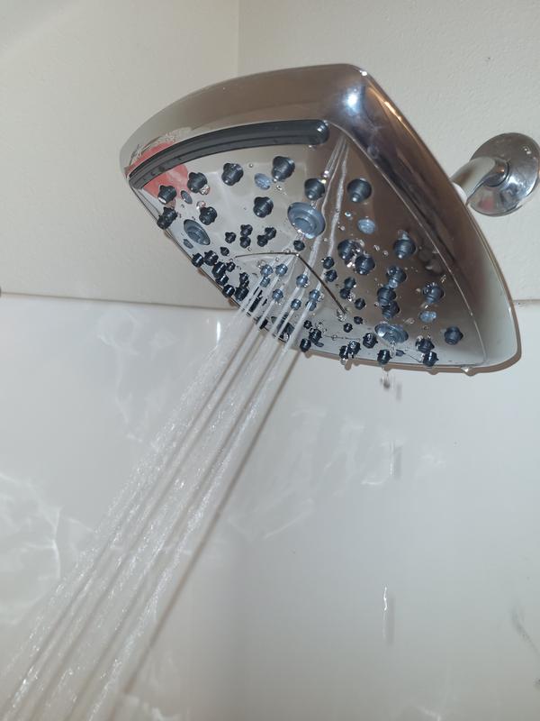 Oxygenics Marvel Chrome Square Fixed Rain 1.8 GPM 57288 at Lowes.com
