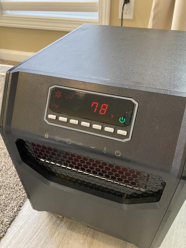 Lifesmart Up to 1500-Watt Infrared Quartz Cabinet Indoor Electric Space  Heater with Thermostat and Remote Included in the Electric Space Heaters  department at Lowes.com