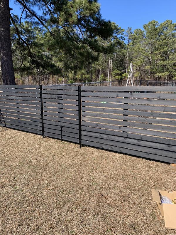 Yardlink Cedar Wood Fence Panel, 34 inch H x 47 inch W 