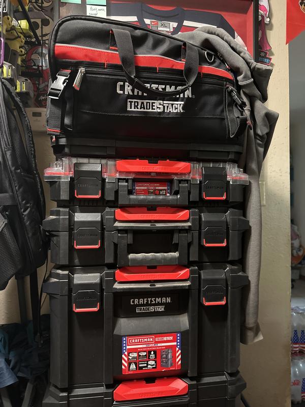 CRAFTSMAN TRADESTACK 15-Compartment Large Plastic Small Parts Organizer ...