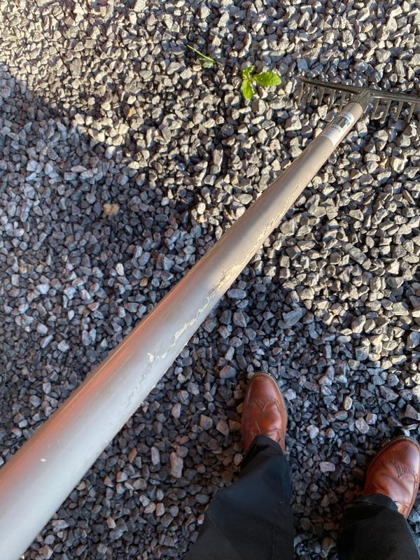 Blue Hawk 54.5-in L Fiberglass-Handle Welded Steel Garden Rake 16096700 ...