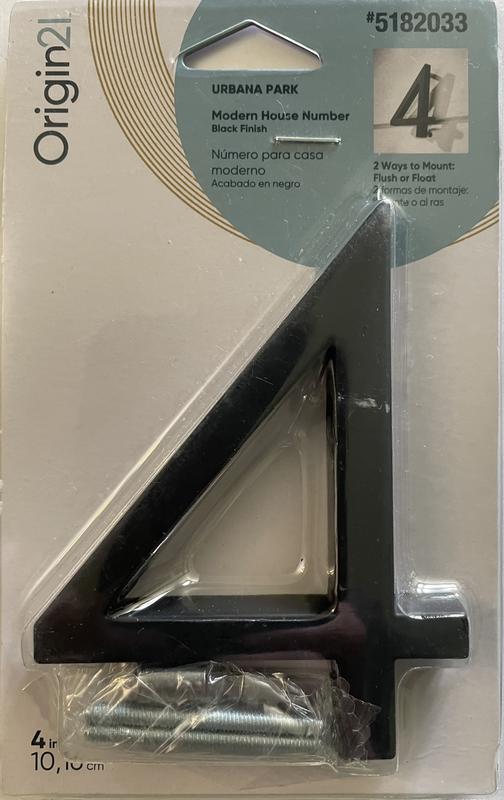 Origin 21 Urbana Park 4-in Black Number 1 33711PKBLG at Lowes.com