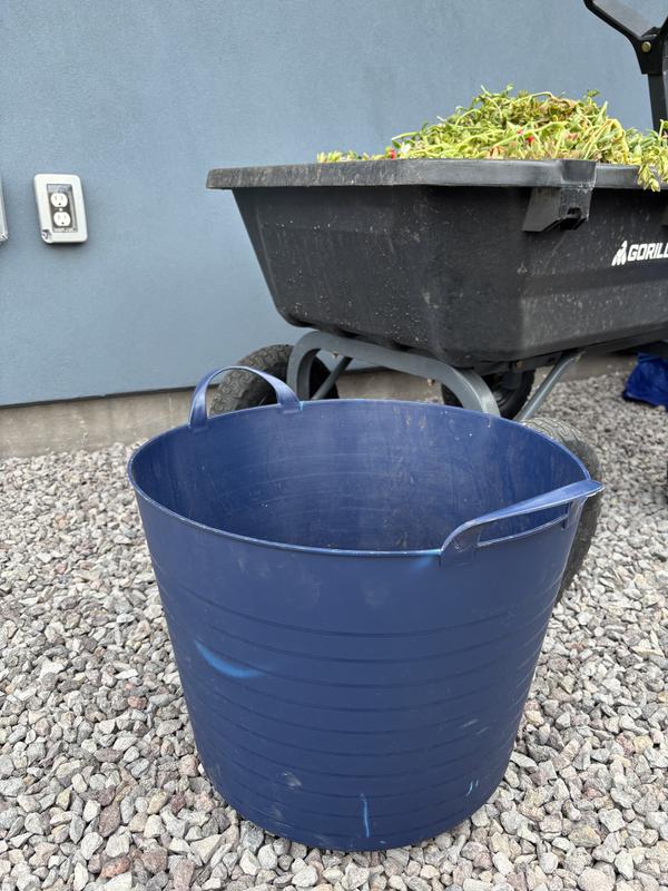 Project Source Medium 11-Gallons (44-Quart) Dark Blue Tote Lidless