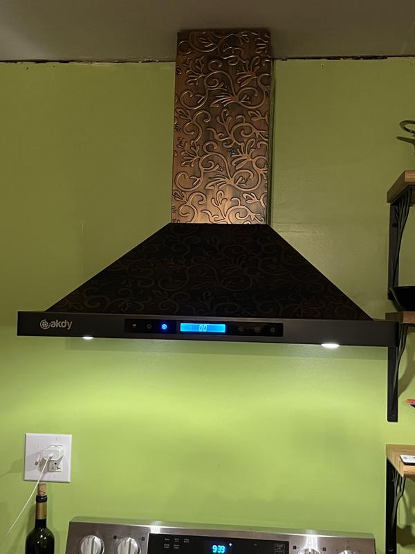 Akdy copper deals range hood