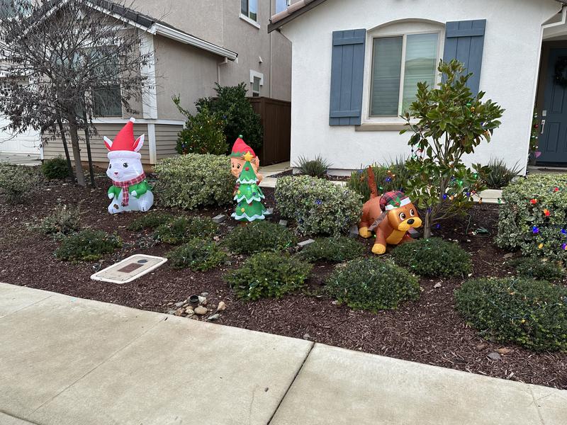 Holiday Living 2.5-ft Lighted Merry Christmas Inflatable in the ...