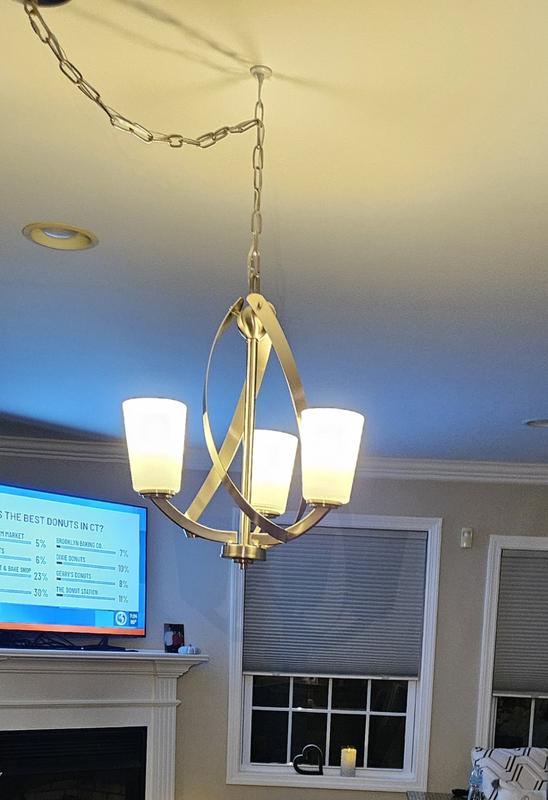 Kichler Layla 3-Light Antique Bronze Modern/Contemporary Chandelier