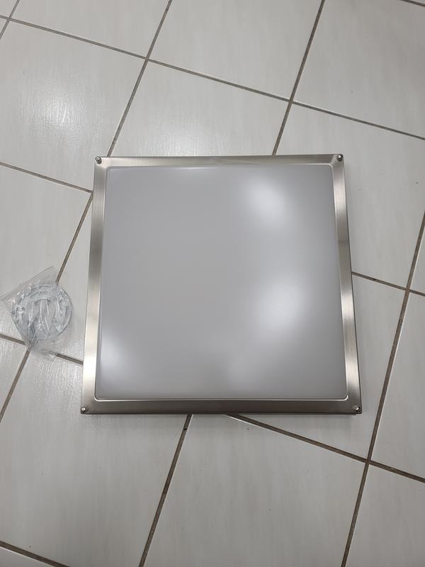 allen + roth Sade 1-Light Brushed Nickel LED Flush Mount
