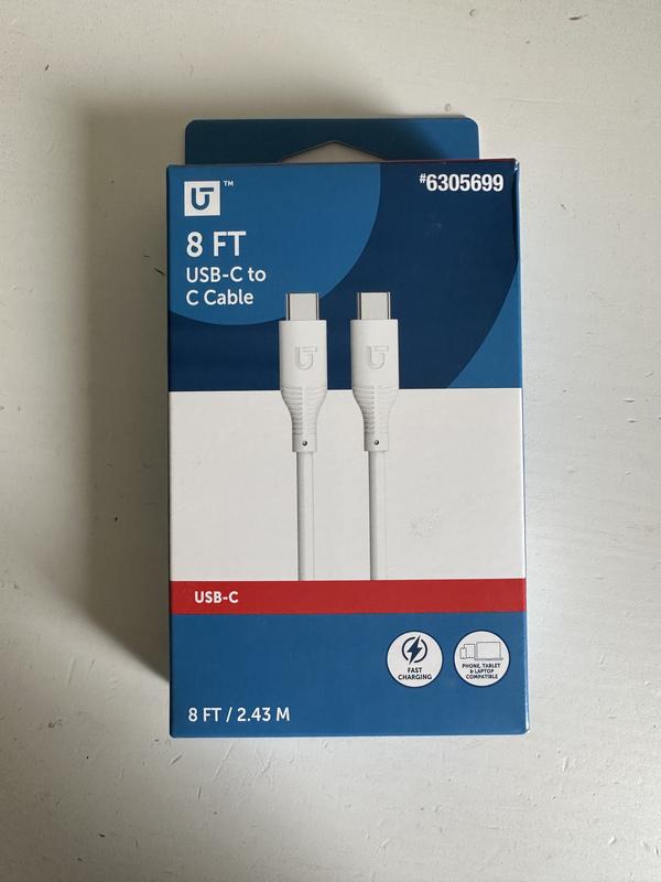 Utilitech 8-ft Usb 2 Usb-c White Cable 8B47-3190007R-FG at Lowes.com