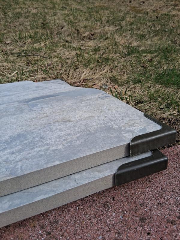 Satori 24-in L x 24-in W x 0.79-in H Square Formafuse Zinc Satori 24-in L x 24-in W x 0.79-in H Square Formafuse Zinc