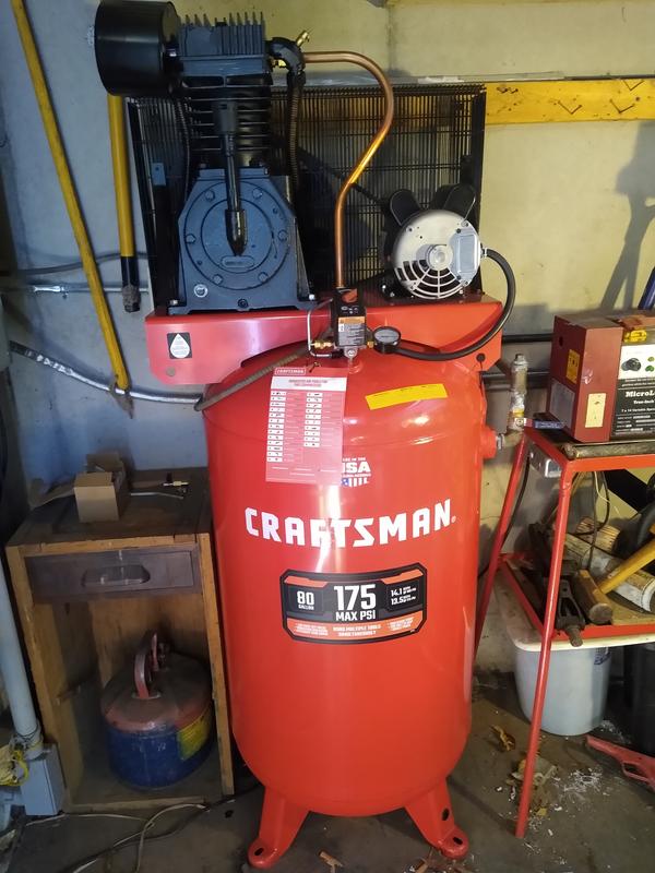 Craftsman professional 80 gallon 7 hp store air compressor