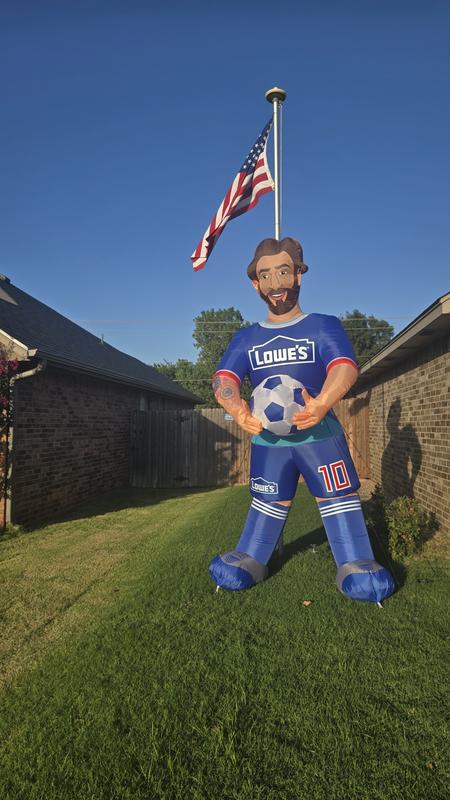 Lowe's Lionel Messi 10-Ft H Lighted Outdoor Inflatable in the Seasonal ...