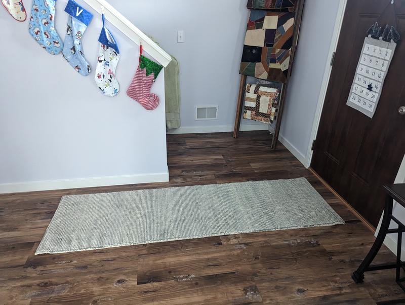 Origin 21 Microdot 2 X 7 (ft) Platinum Indoor Solid Runner Rug at Lowes.com