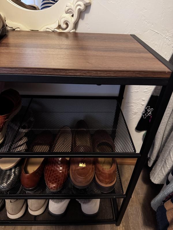 ClosetMaid 26-in H 4 Tier 12 Pair Black Metal Shoe Rack 10000-02761 at ...