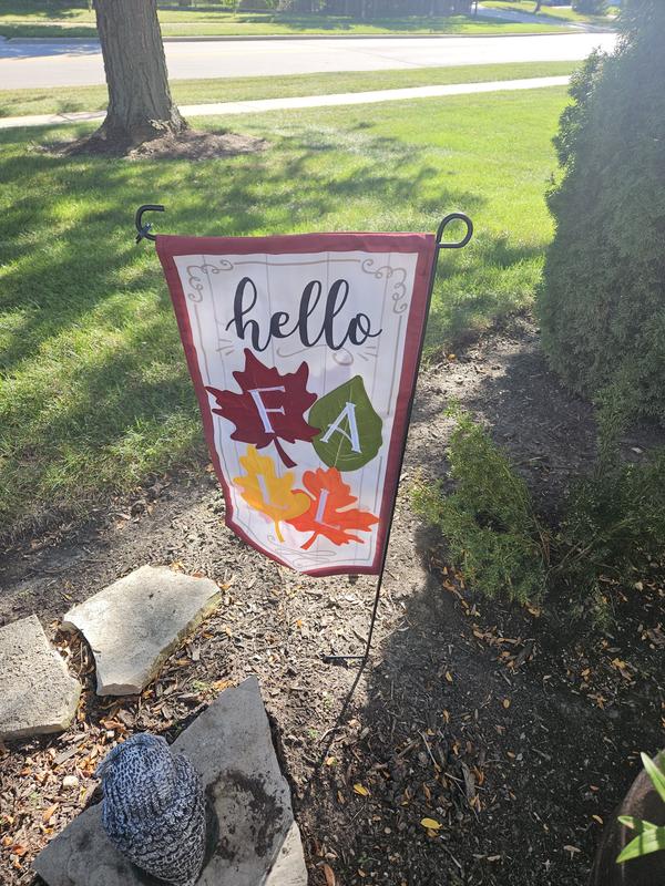 Style Selections 1.25-ft W x 3.33-ft H Fall Embroidered Banner Kit ...