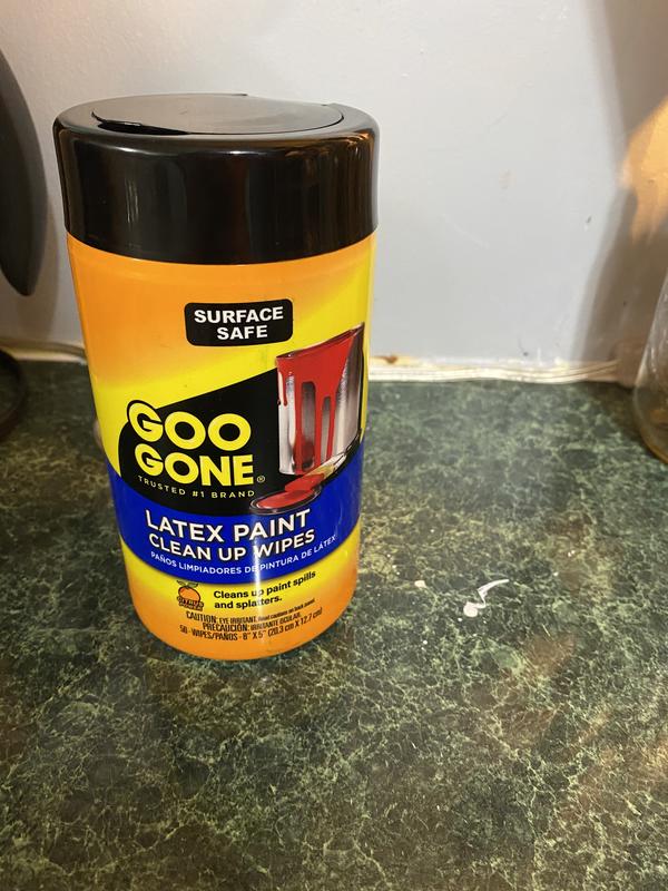 2 x Goo Gone Latex Paint Clean up Wipes Citrus Power 50 Wipes Each