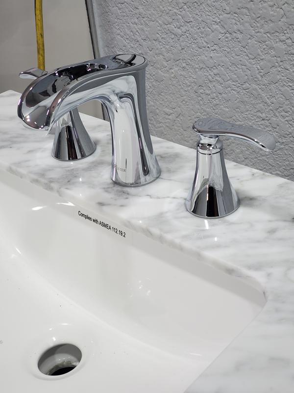 Pfister Jaida Waschbeckenarmatur, Spot Defense Gebürstetes Nickel – Wasserfall-Armatur Mit Einhebelmischer