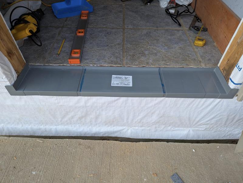 Jamsill Guard Sill pan flashing 6.5625-in x 40-in Gray Plastic Step ...