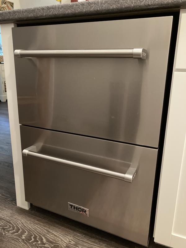 Thor Kitchen 24 Indoor/Outdoor Undercounter Refrigerator Drawer in  Stainless Steel
