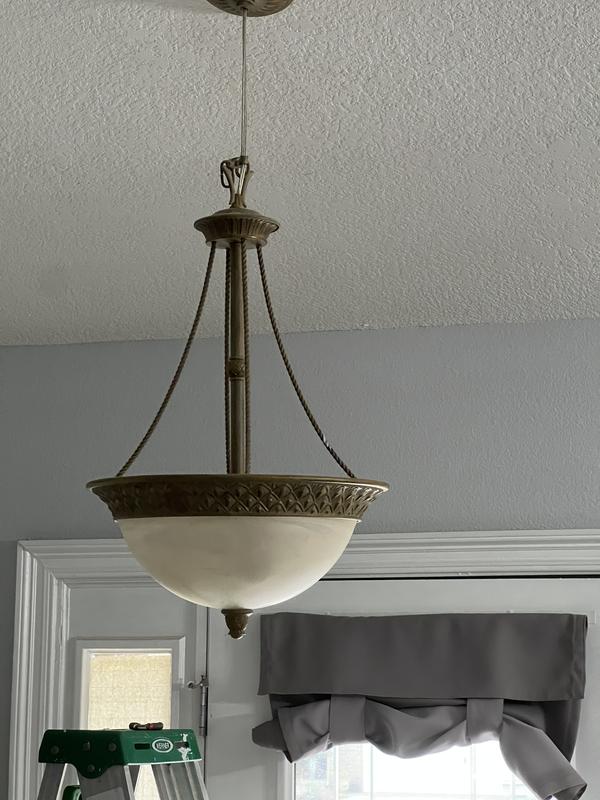 allen + roth Providence 3-Light Soft Gold Traditional Square