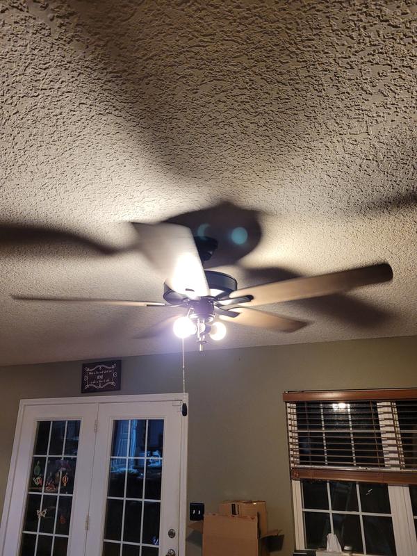 Progress Lighting AirPro Builder Fan 52-in Matte Black with Black ...