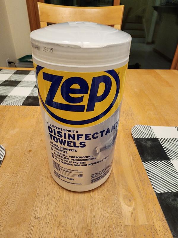 Zep Clean'em 80-Count Fresh Disinfectant Wipes All-Purpose Cleaner