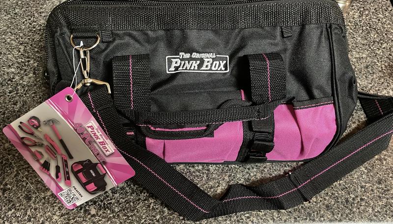 Pink Tool Box, Pink Toolset with Drill, Pink Tool Totes - BuyToolBags