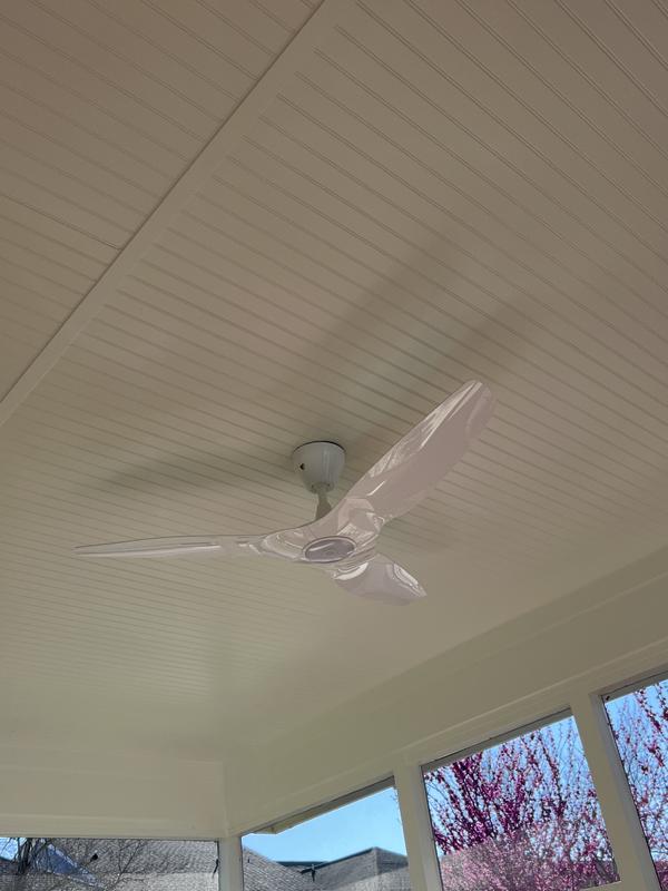 Big Ass Fans Haiku L 52-in White LED Uncovered Outdoor Ceiling Fan With ...
