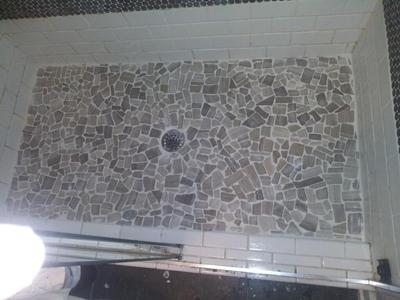 American Olean Delfino Stone Arctic Topaz 12-in x 12-in Honed Natural Stone Limestone Pebble Tile