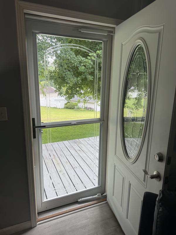 Shop LARSON 80 Split Fullview (Tradewinds) Beveled Glass Aluminum