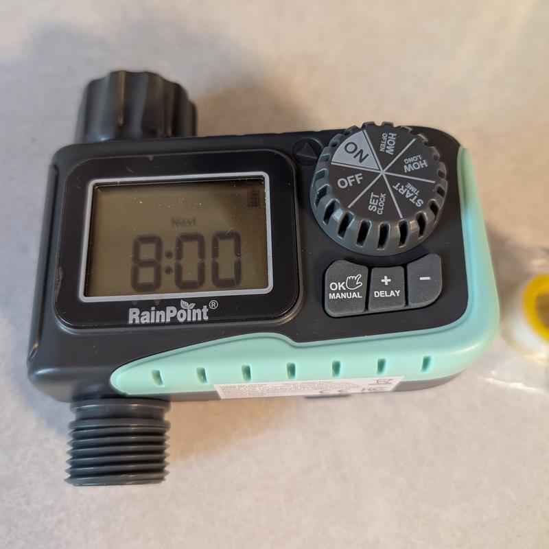 RainPoint 1 Output Port Adjustable Digital hose end timer in the Hose ...