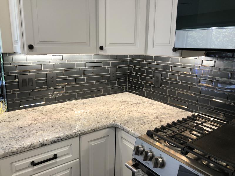 Elida Ceramica Night Reflections Glass 12-in x 12-in Glossy Glass Linear Mosaic Wall Tile