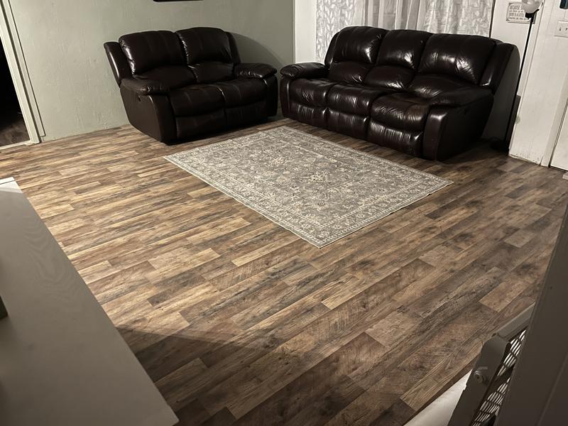 unosaggio ページ Style Selections Arcadia Gray Stone Look 12-mil x 16-in W x