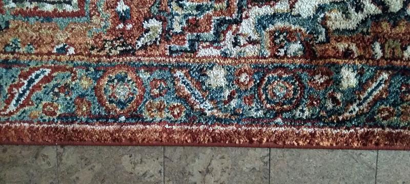 allen + roth with STAINMASTER Jezebel Performance 2 X 8 (ft) Garnet ...