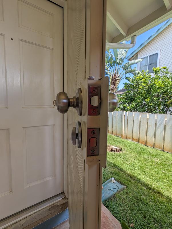 Gatehouse Sunset 32-in x 81-in Almond Steel Surface Mount
